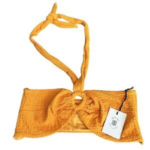 Revel Ray Womens Large Shea Halterneck Bikini Top Orange